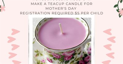 image Homeschoolers Create a Teacup Candle for Mother's Day