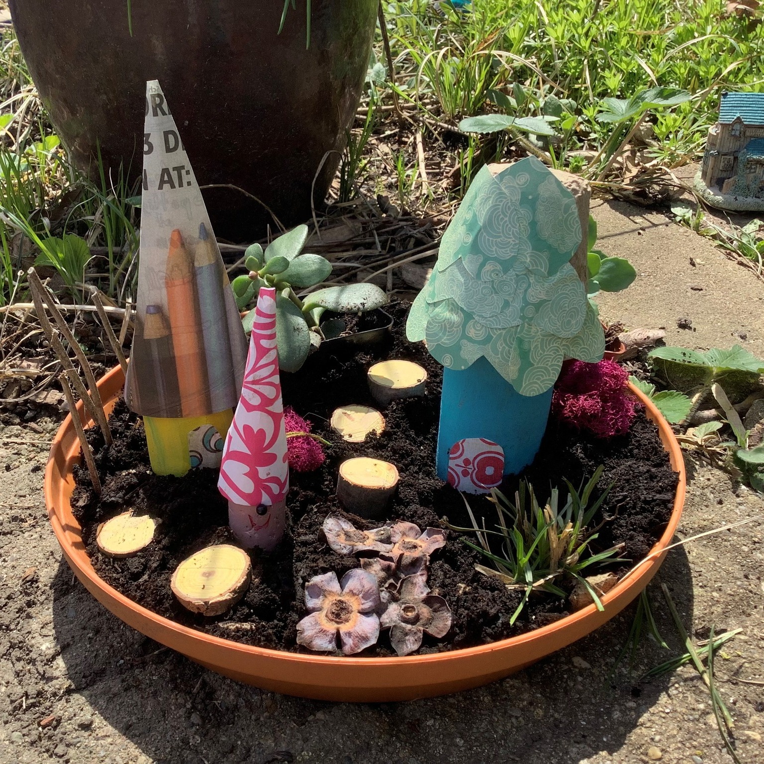 Gnome Homes and Mystical Creatures Miniature Garden Homeschool